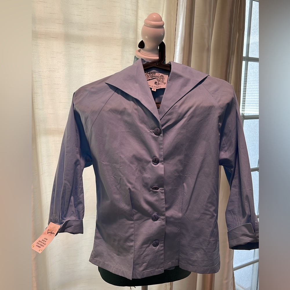 VOH SZ UK /12 light  blue raglan blouse